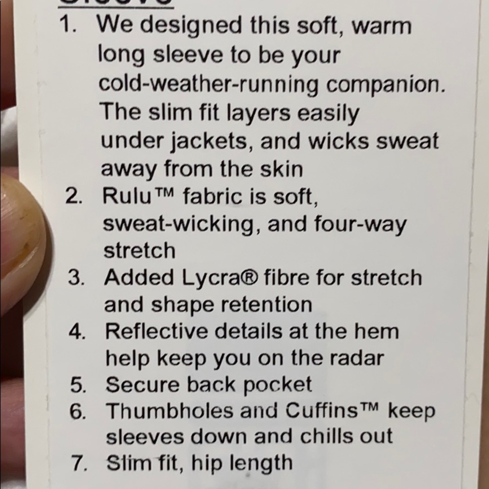 Lululemon Long Sleeve - Picture 3 of 3